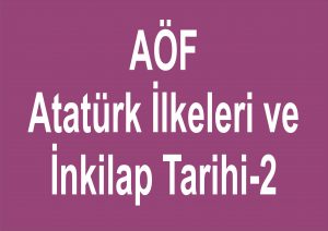 Atatürk İlkeleri ve İnkılap Tarihi 2 – Ünite 2 Ders Notu
