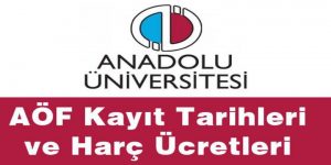 2019 – 2020 Açıköğretim Harç Ücretleri